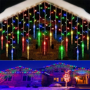 Pisca Pisca Cascata de Leds Natalinos - Decoração de Natal