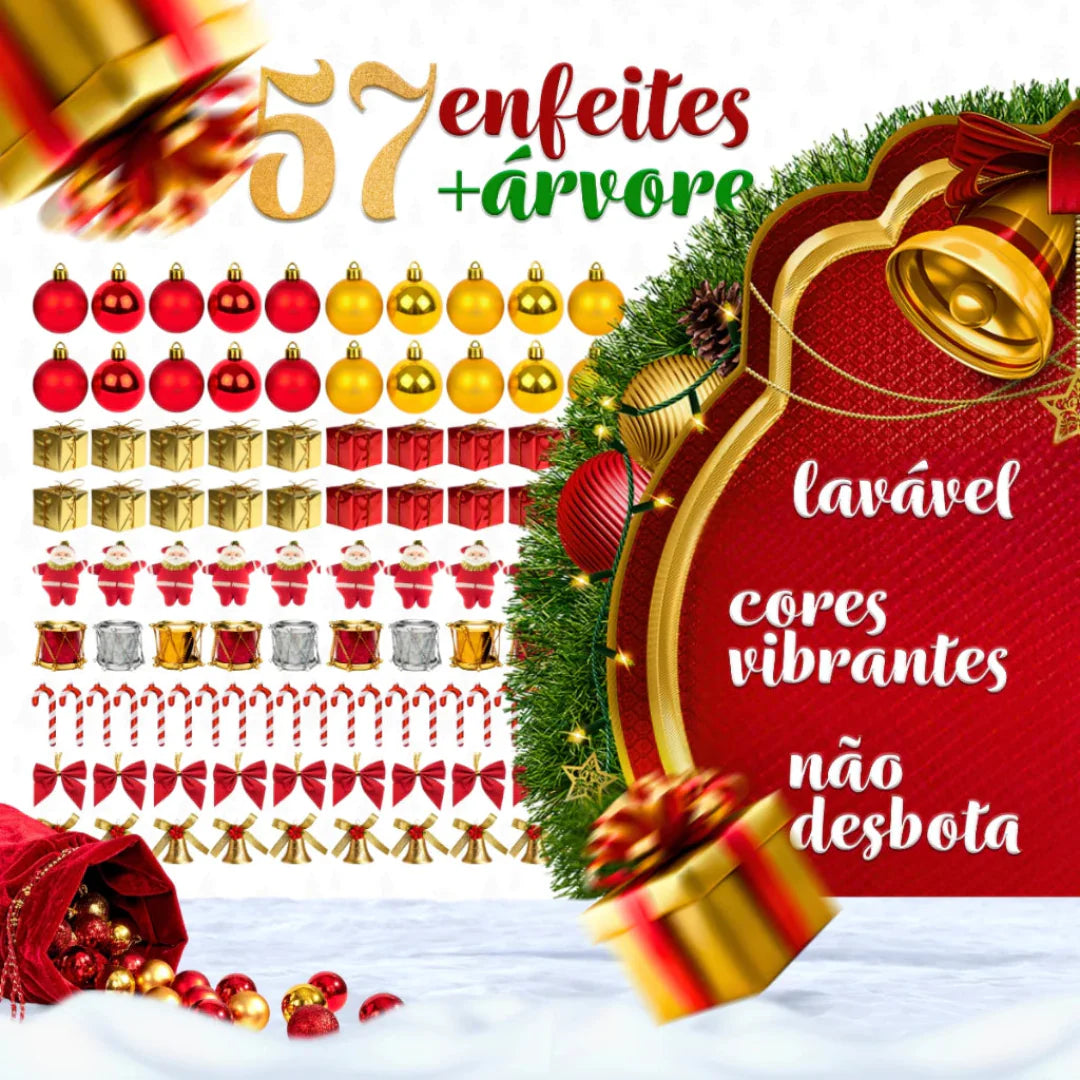 Arvore de Natal 2025 kit completo