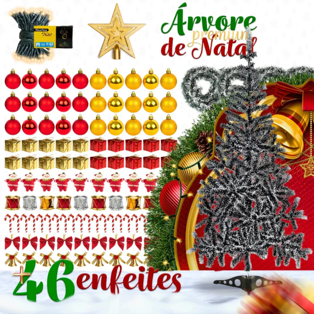 Arvore de Natal 2025 kit completo