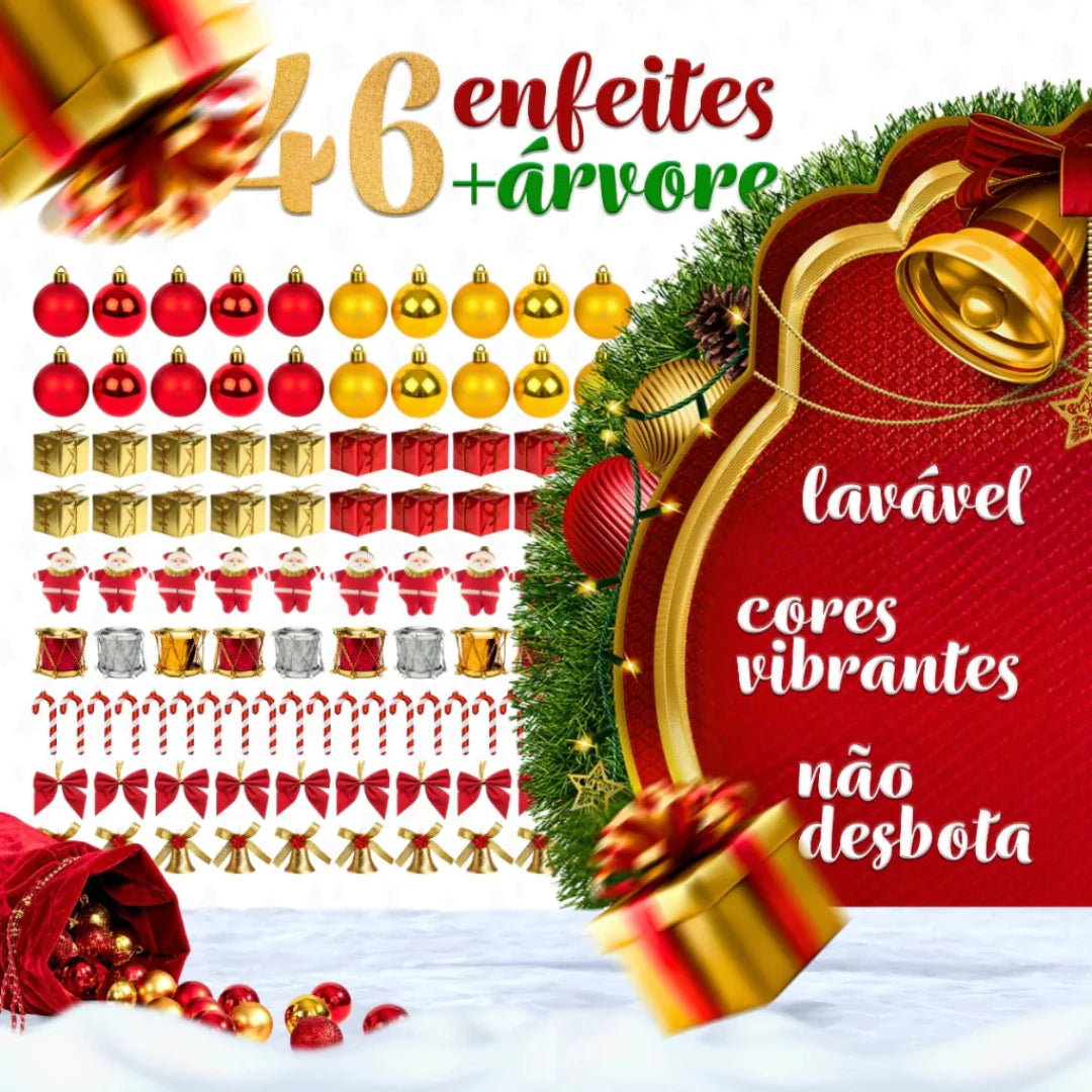 Arvore de Natal 2025 kit completo